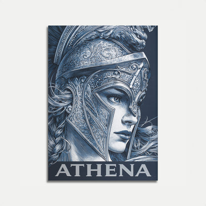 Athena Goddess Warrior Poster