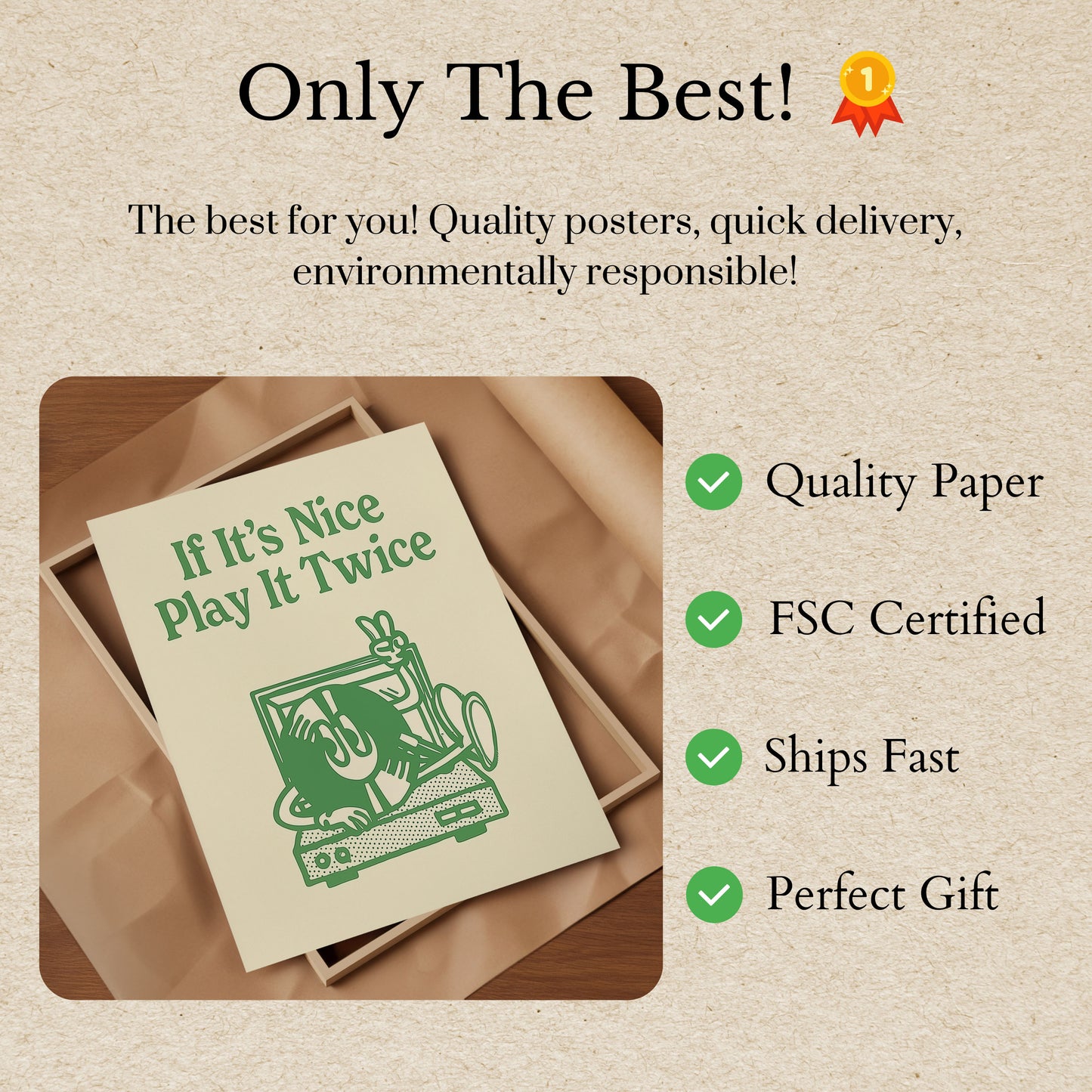 Play It twice Music Poster