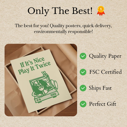 Play It twice Music Poster