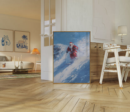 Kerstman's Ultieme Ski-Avontuur Poster