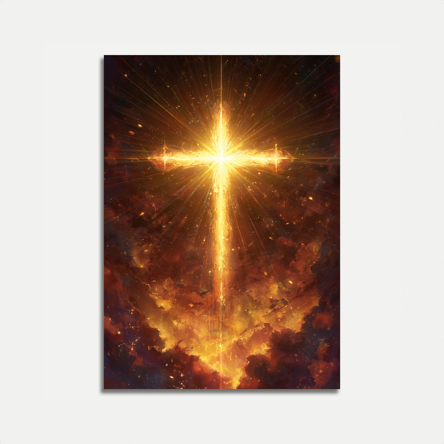Divine Cross of Light Poster