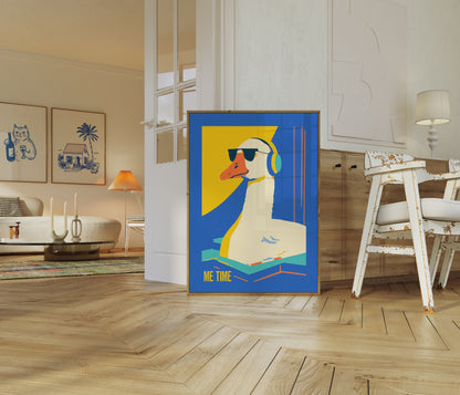 Cool Duck Chilling Poster