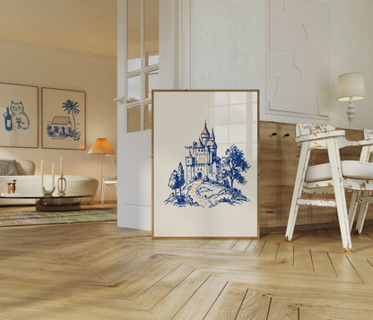 Enchanted Castle on the Hill Poster