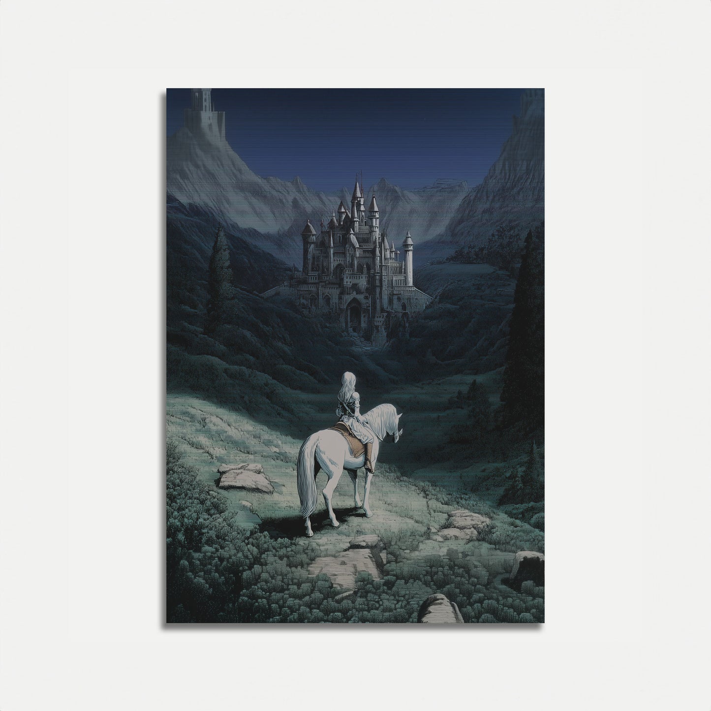 Mystisk Slottsfjellets Reise Plakat