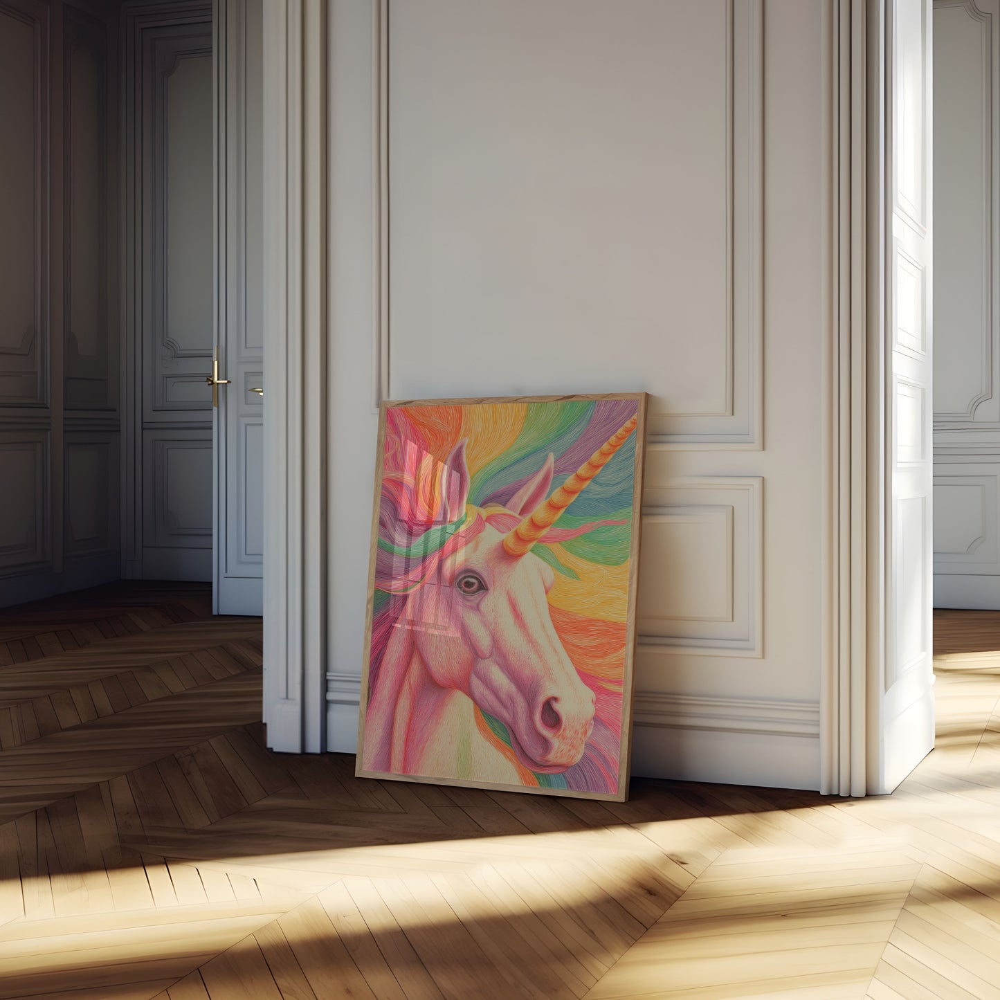 Colorful Rainbow Unicorn Poster