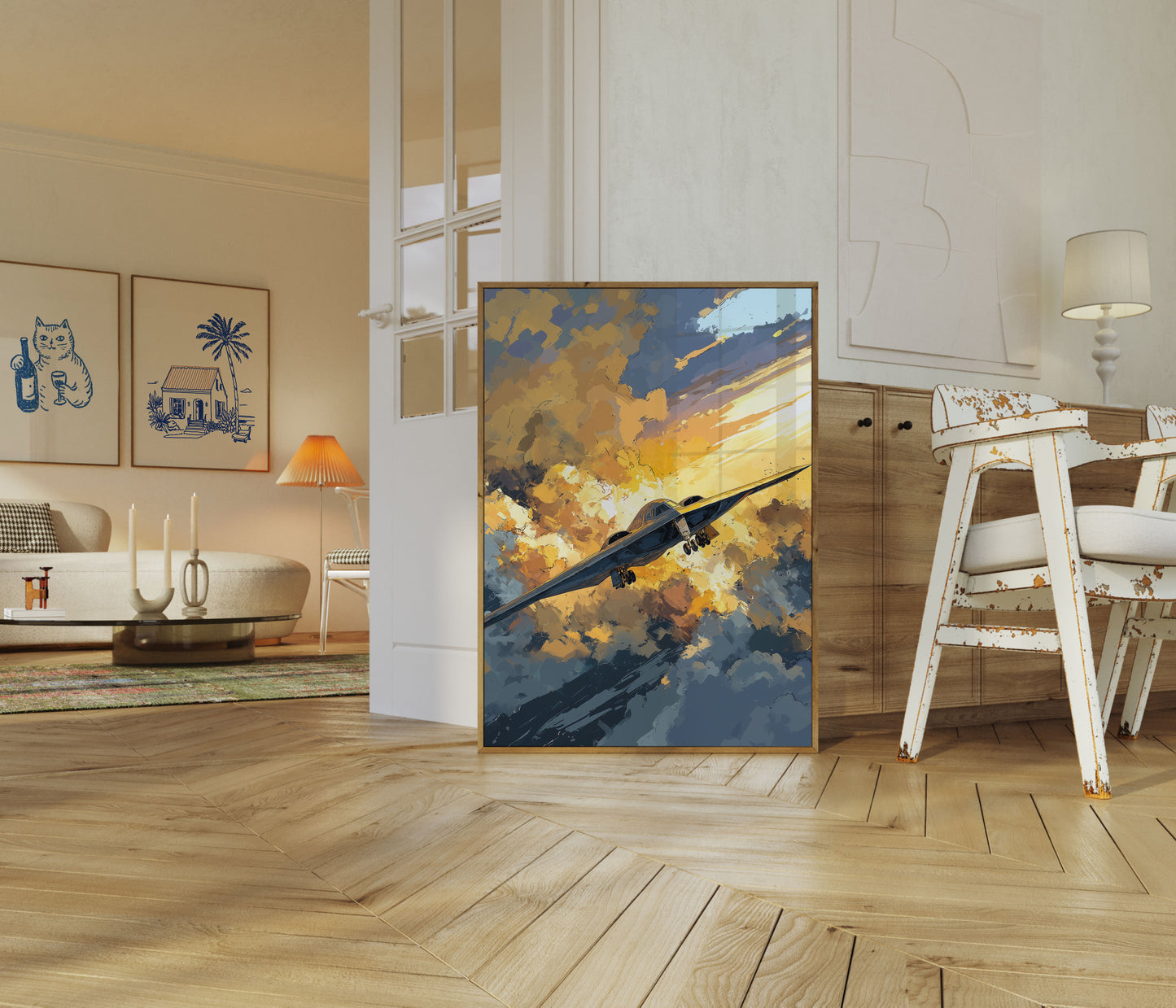 Aerial Fury Sunset Poster