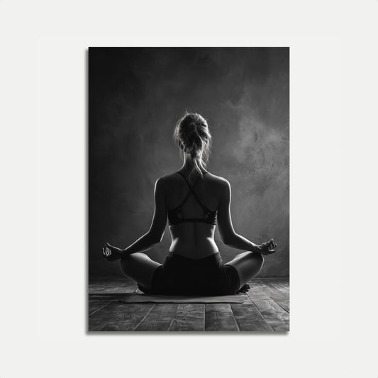 Zen-Meditation Silhouette Poster