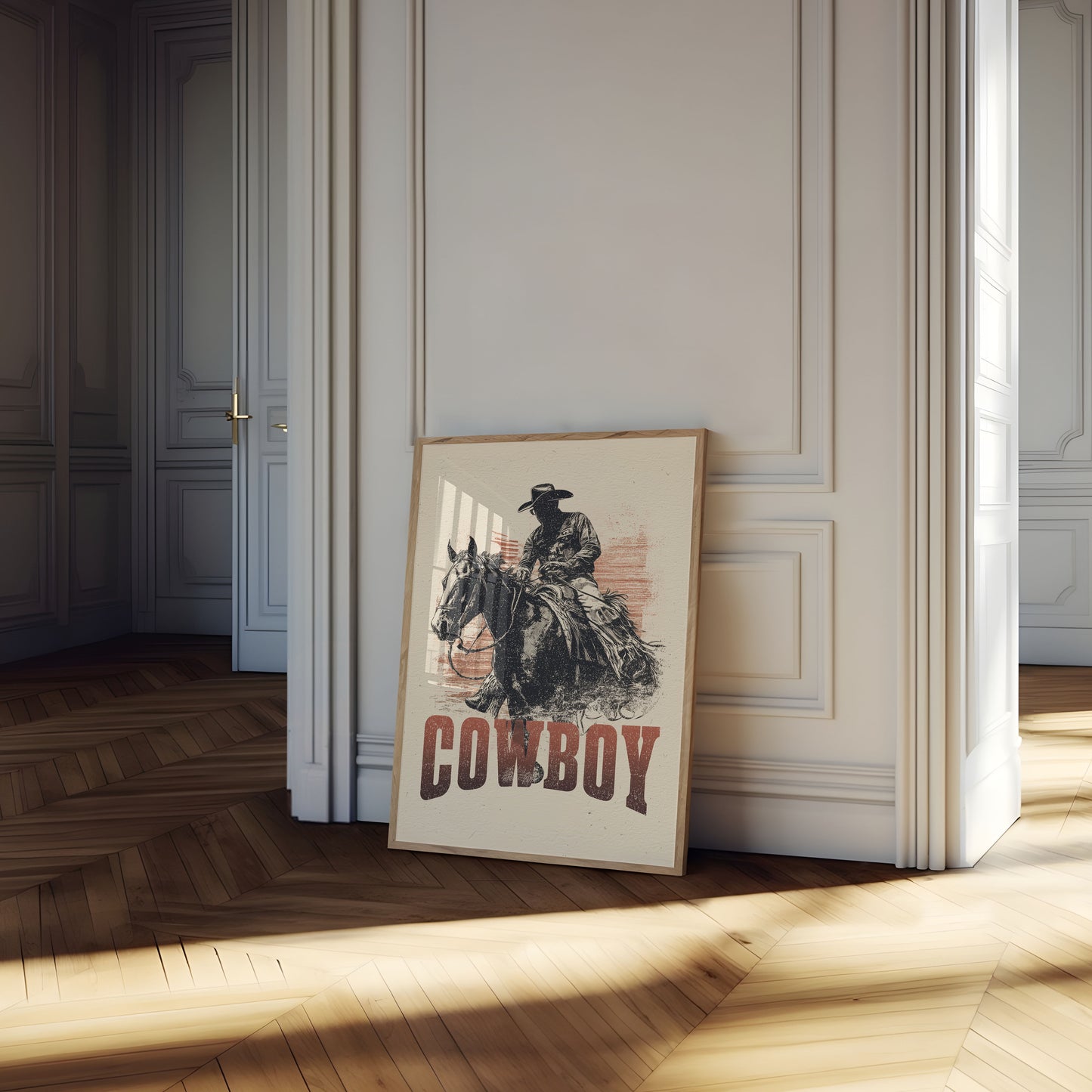 Wilder Westen Cowboy-Reiter Poster