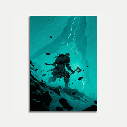 Thunder Viking Warrior Poster