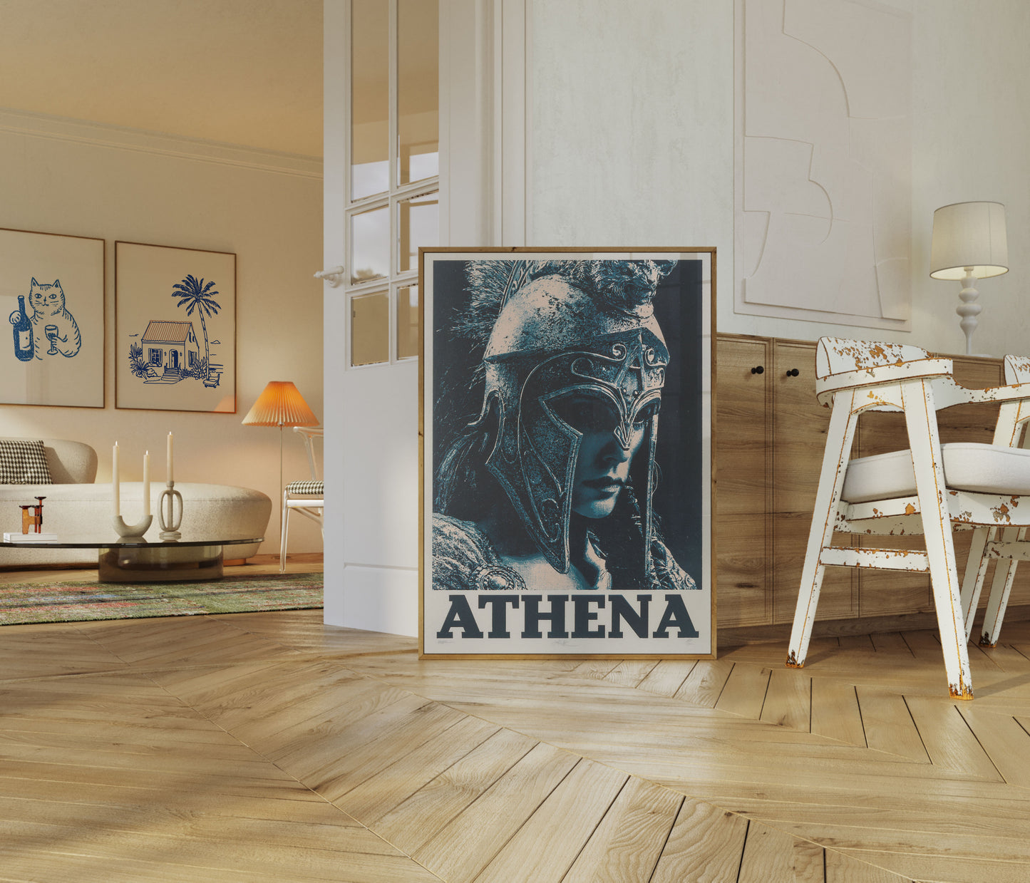 Athena Greek Goddess Warrior Poster