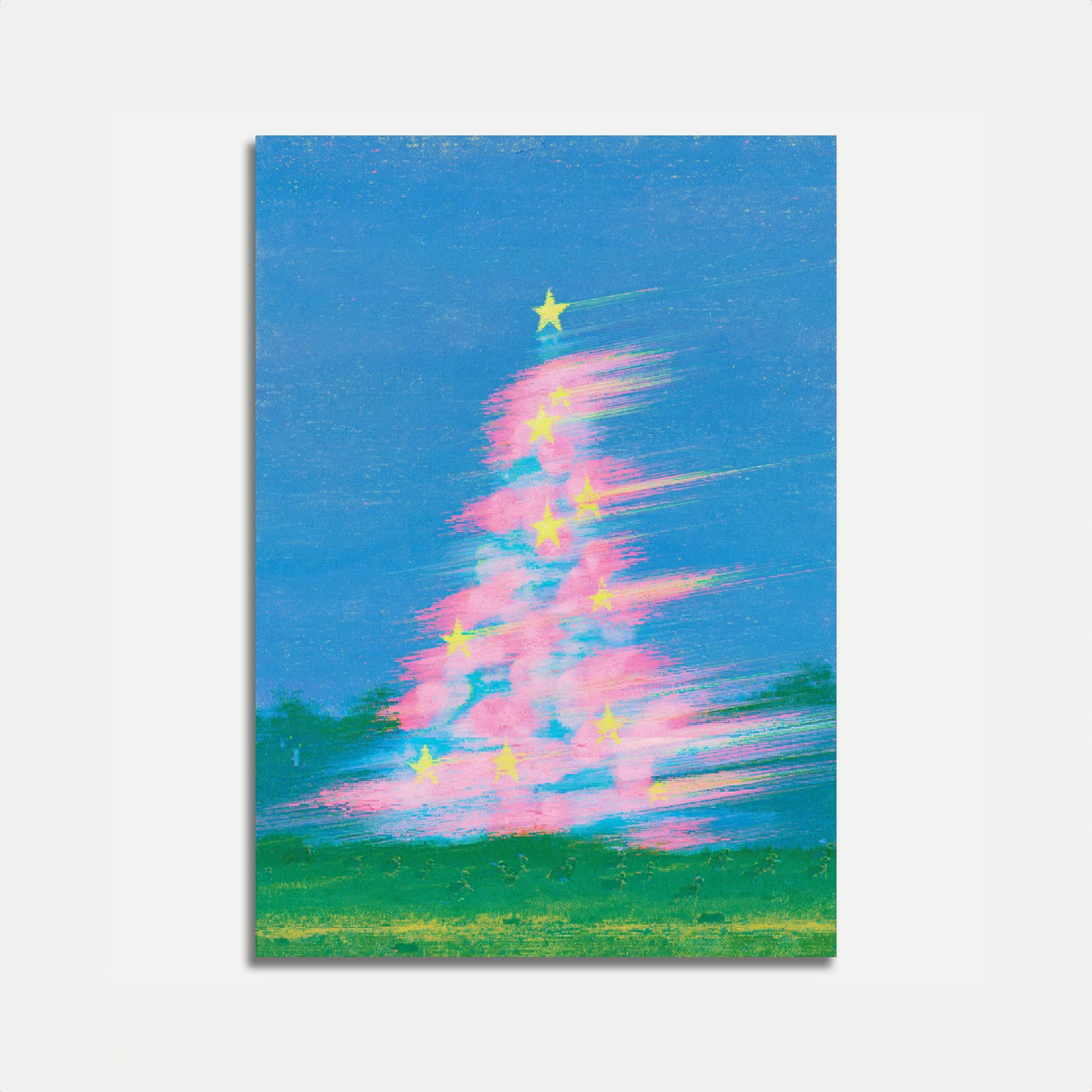 Modern Christmas Tree Poster