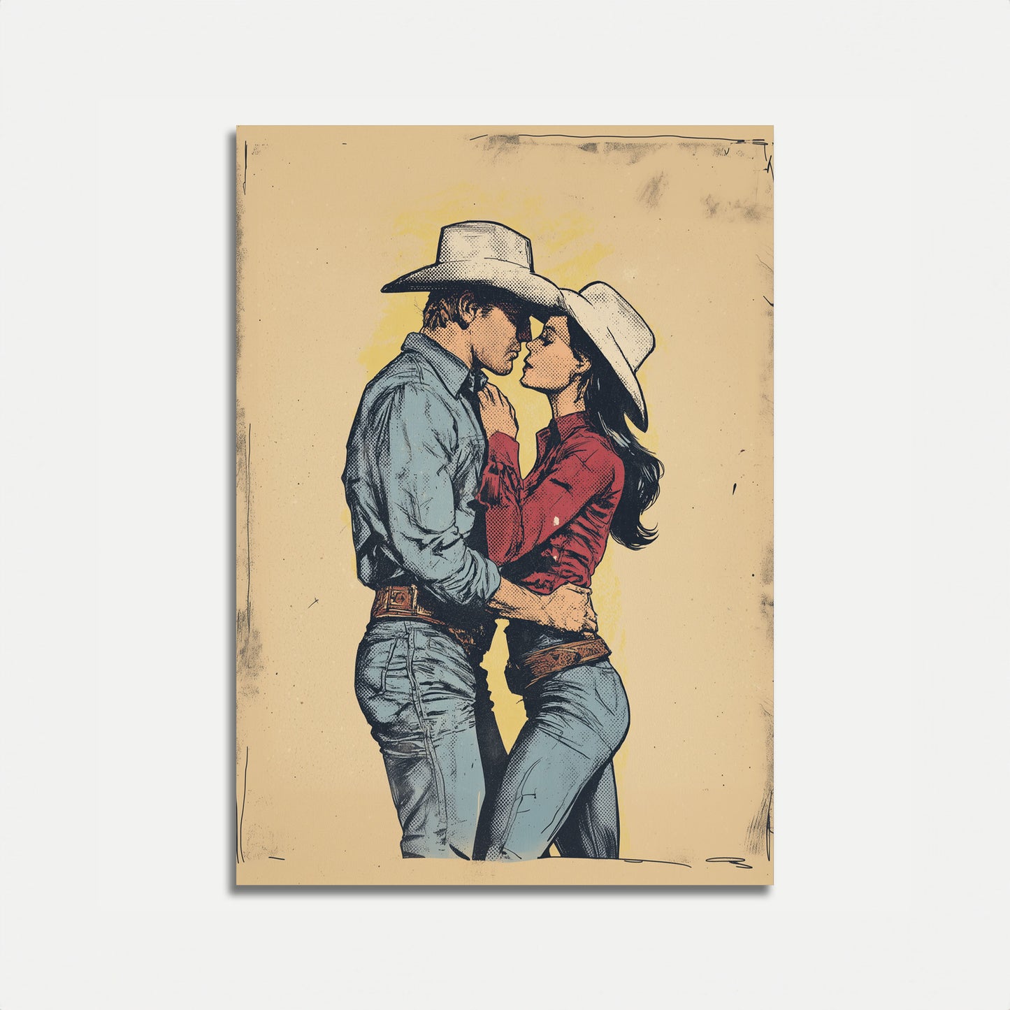 Cowboy Love Western Romance Poster