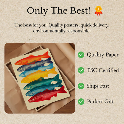 Colorful Fish Stack Poster