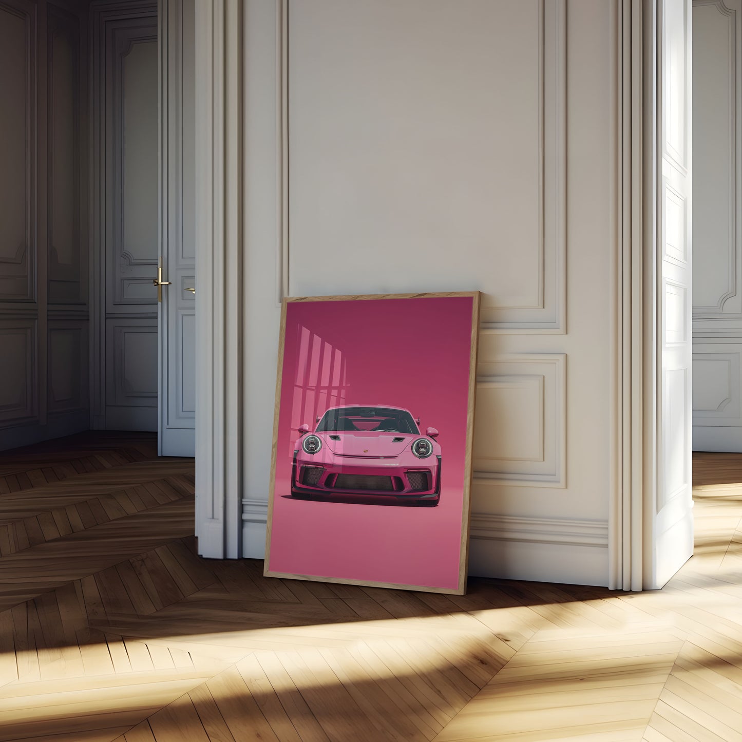 Pink Porsche Fartdjævel Plakat