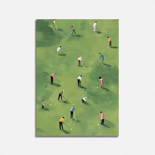 Affiche de golf Green Serenity
