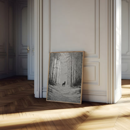 Lone Wolf Forest Journey Poster