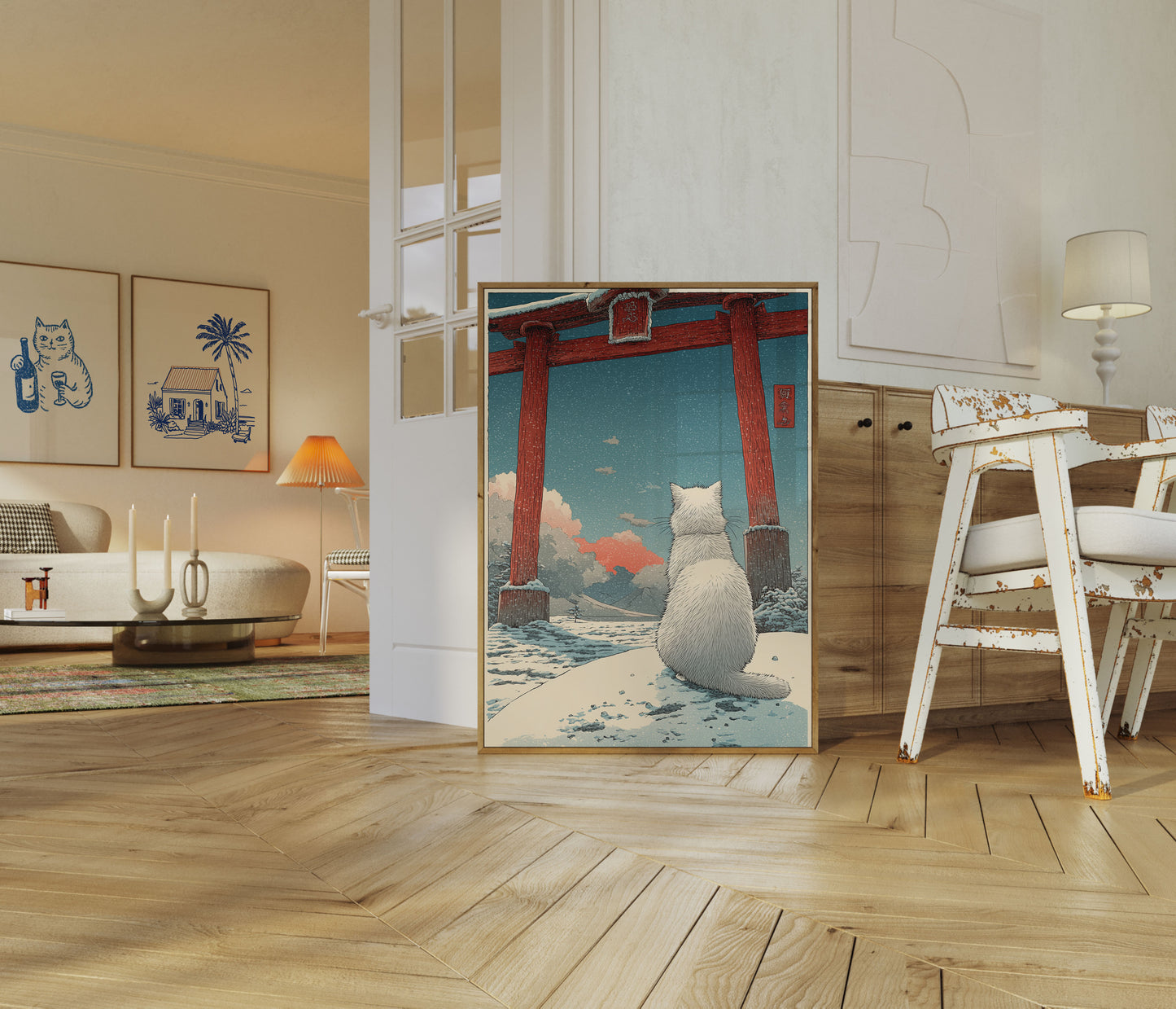 Affiche Portail Hivernal du Chat Blanc