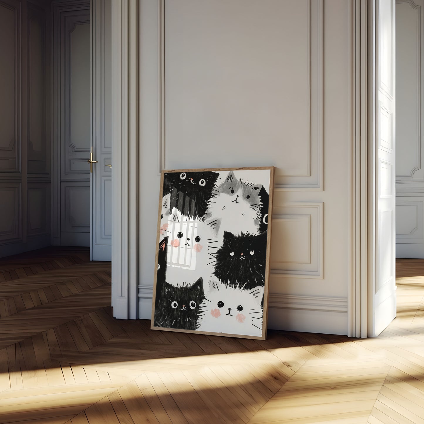 Fluffy Cats Party Poster