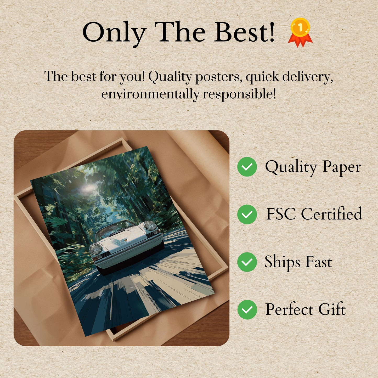 Póster clásico de Forest Speed