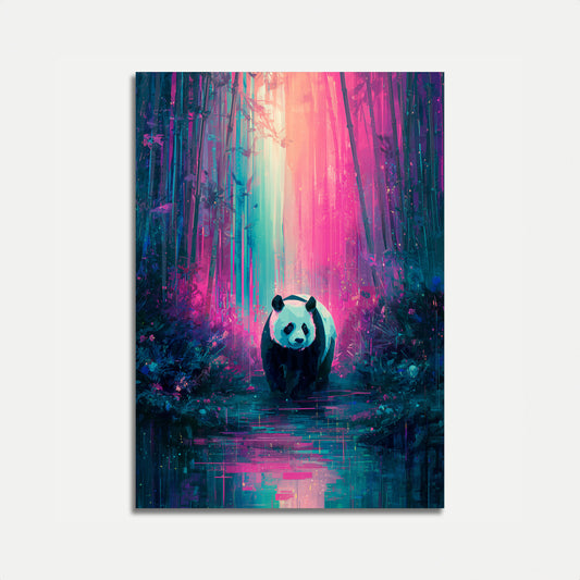 Enchanted Panda Forest Poster