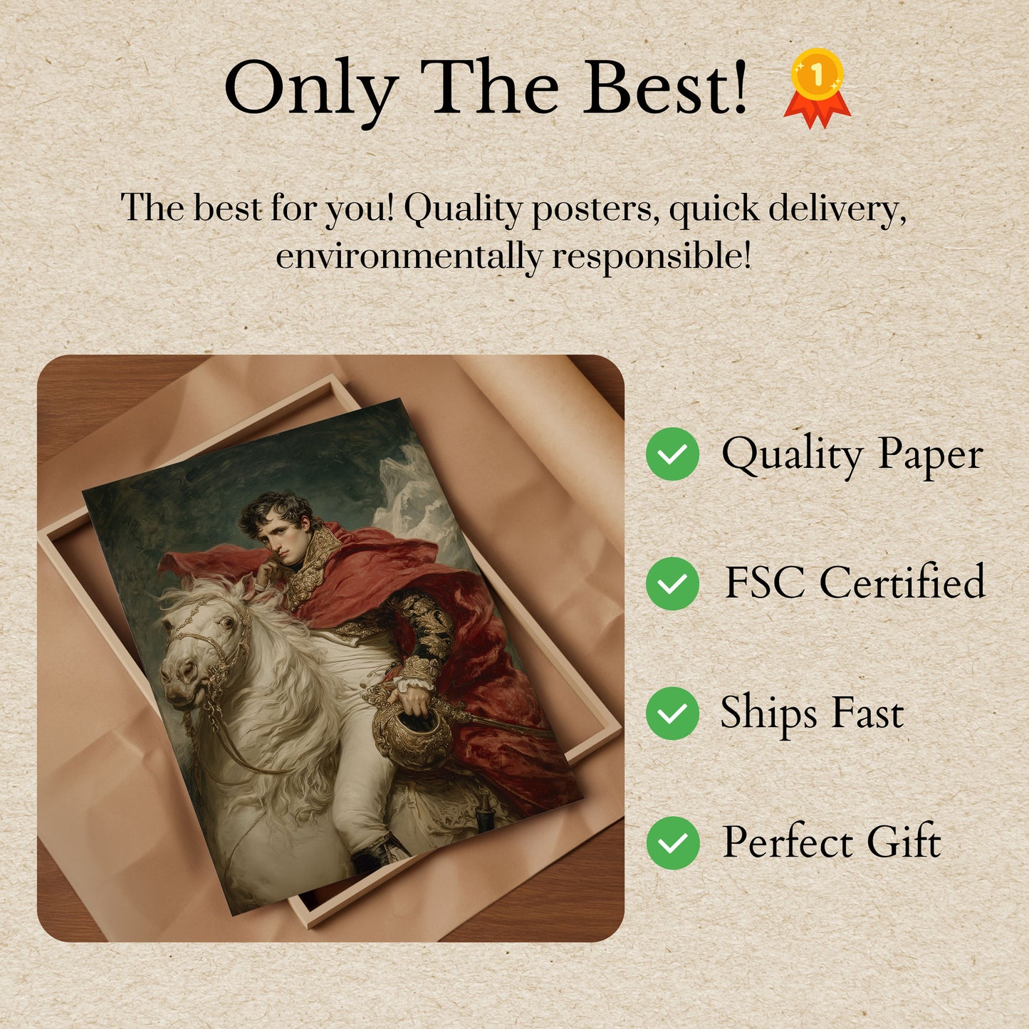 Napoleon Majestic Stallion Poster