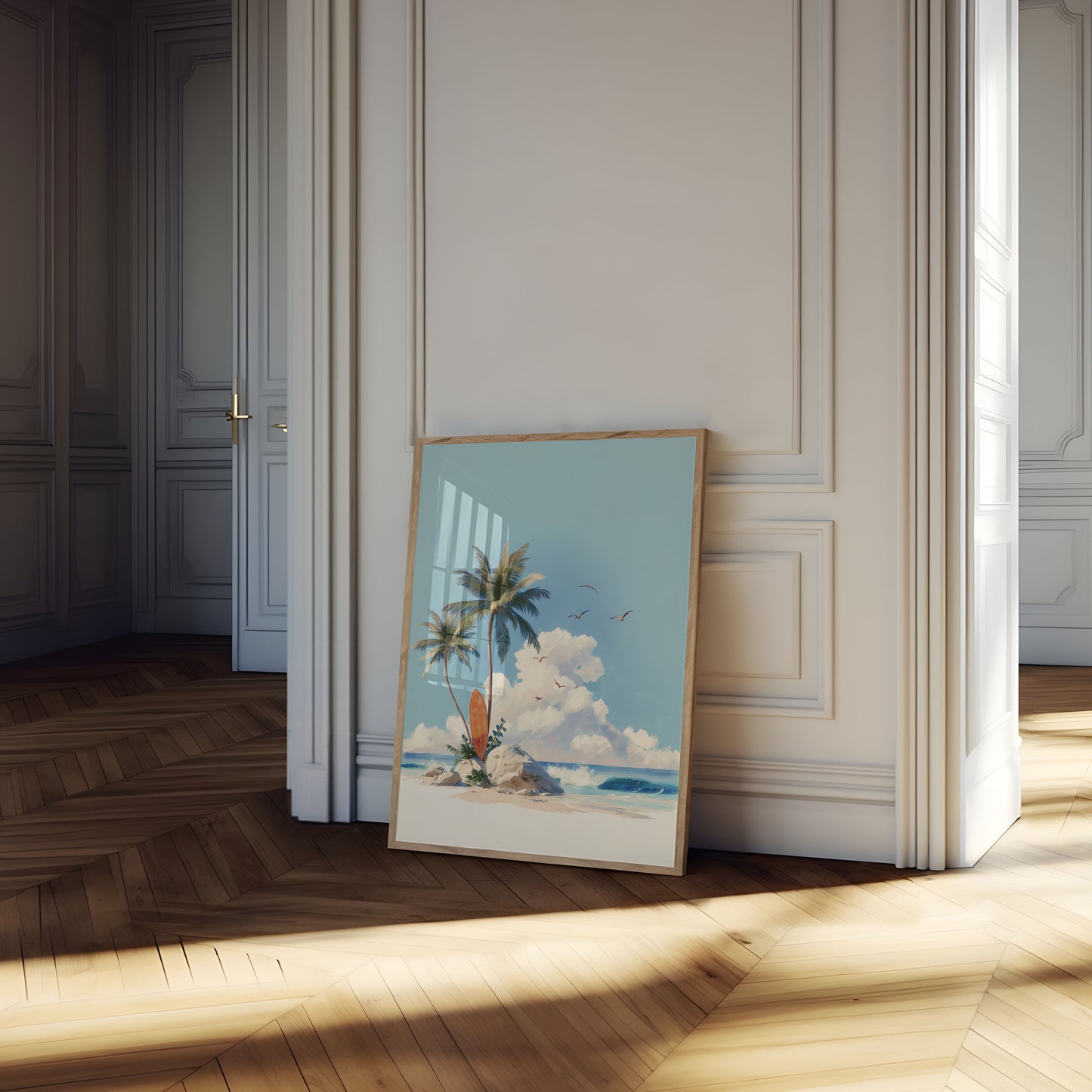 Tropical Surfing Paradise Poster