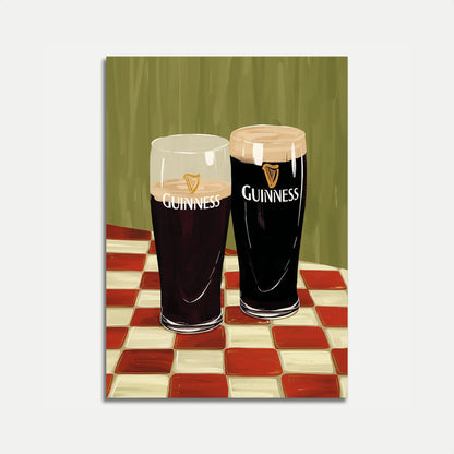 Classic Guinness Pub Art Poster