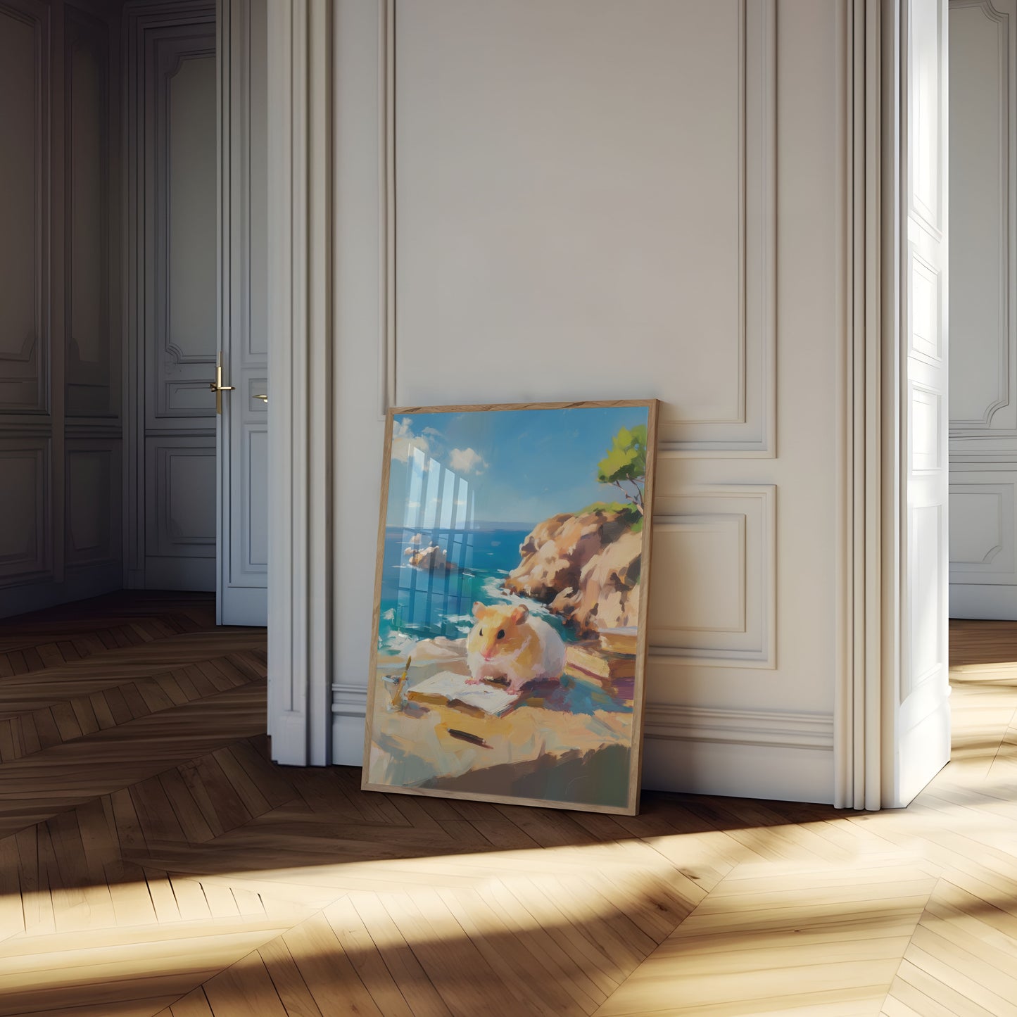 Póster de estudio sobre hámsteres costeros