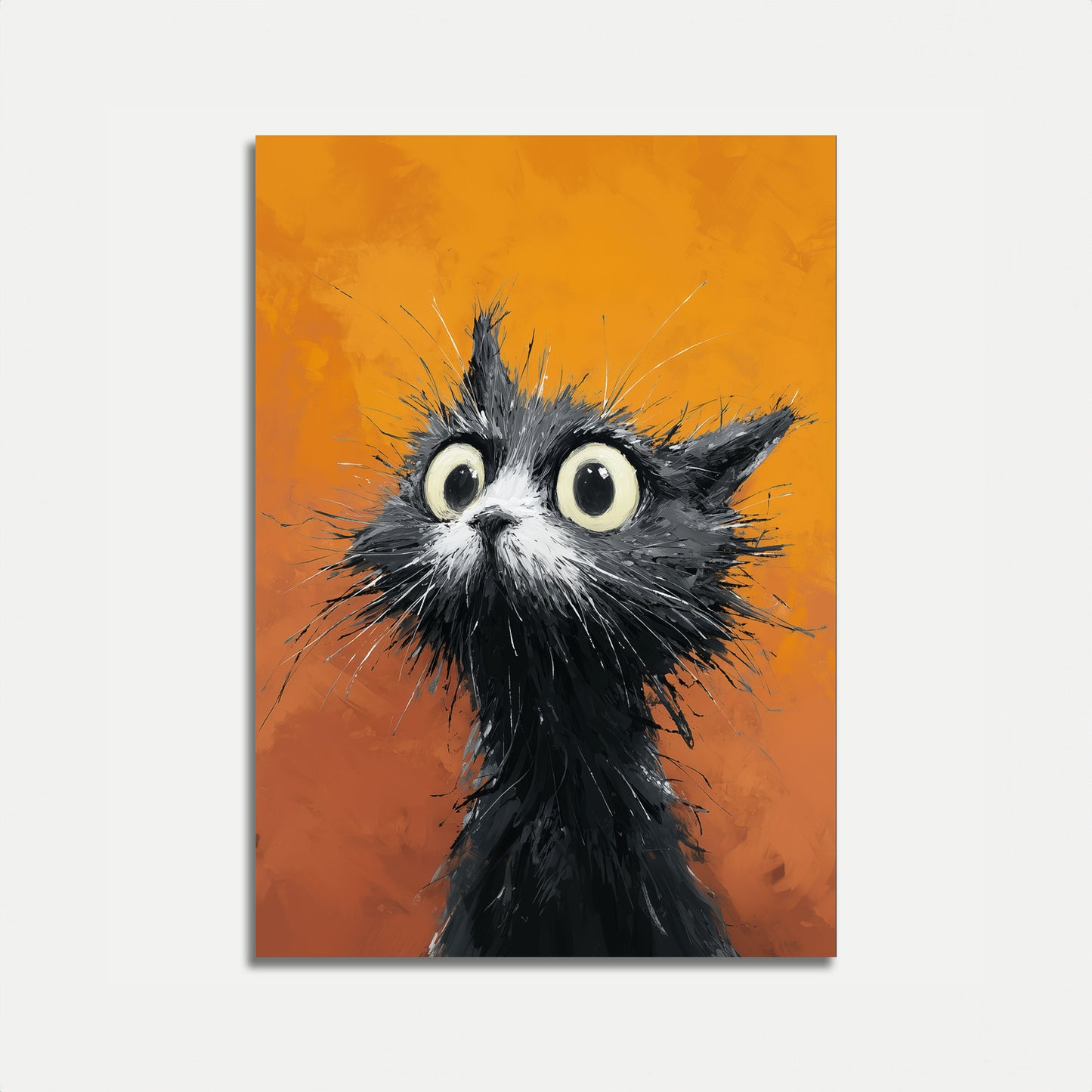 Verrücktes elektrifiziertes Katzen-Poster