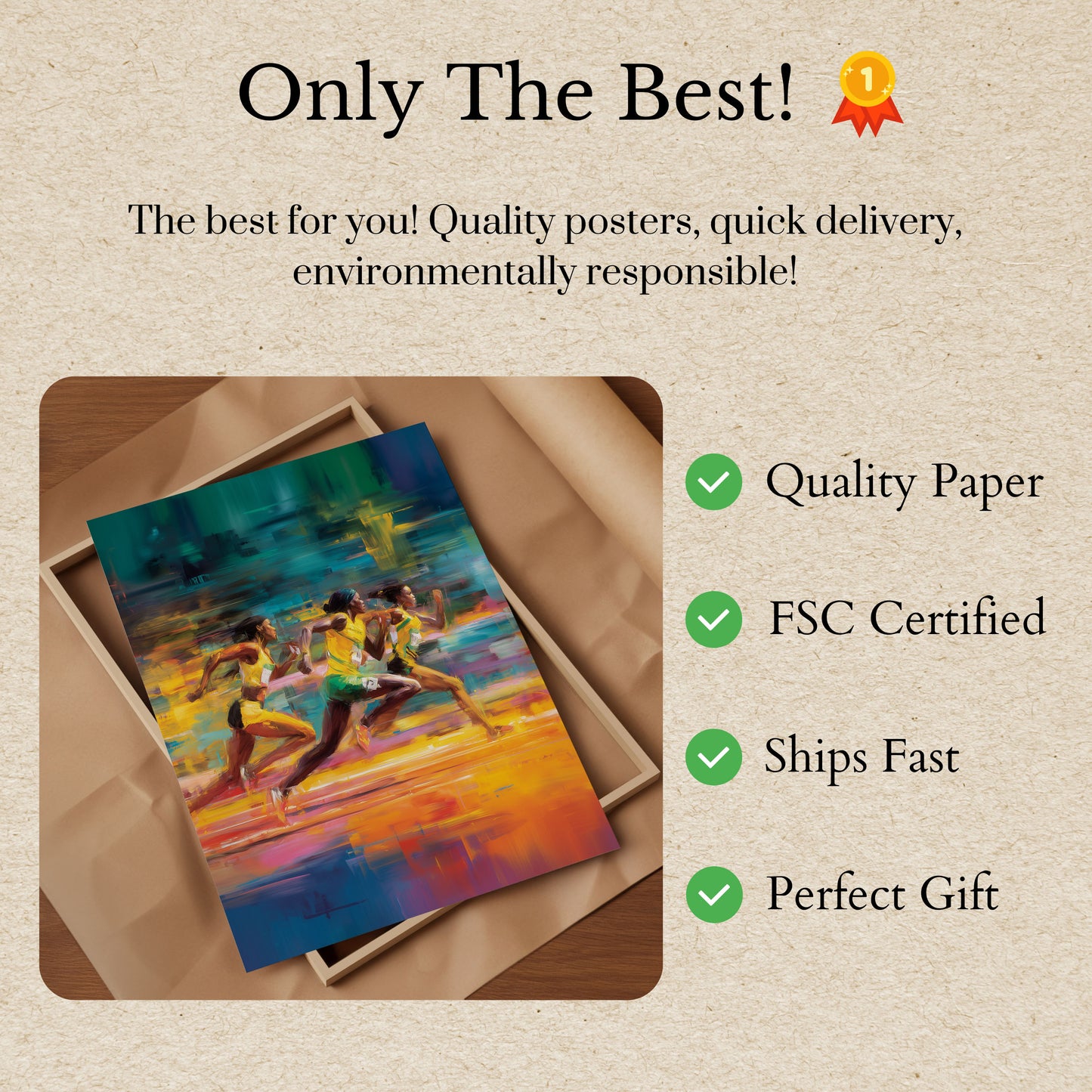 Vibrant Sprint Champions Poster