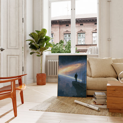 Kosmische Vision vom Klippenposter