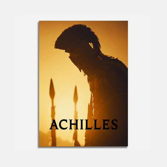 Achilles Warrior Silhouette Poster