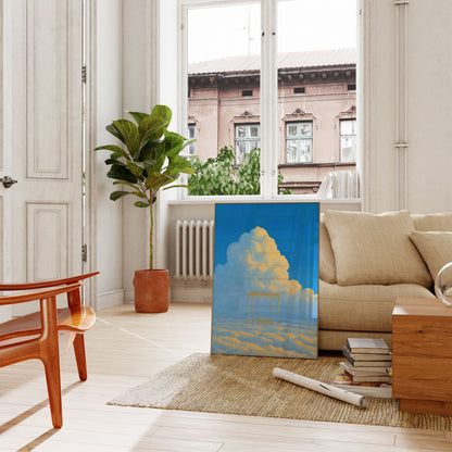 Poster "Golden Gateway in the Clouds"