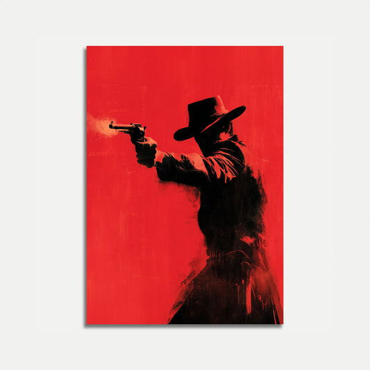 Roter Westen Revolverheld Poster