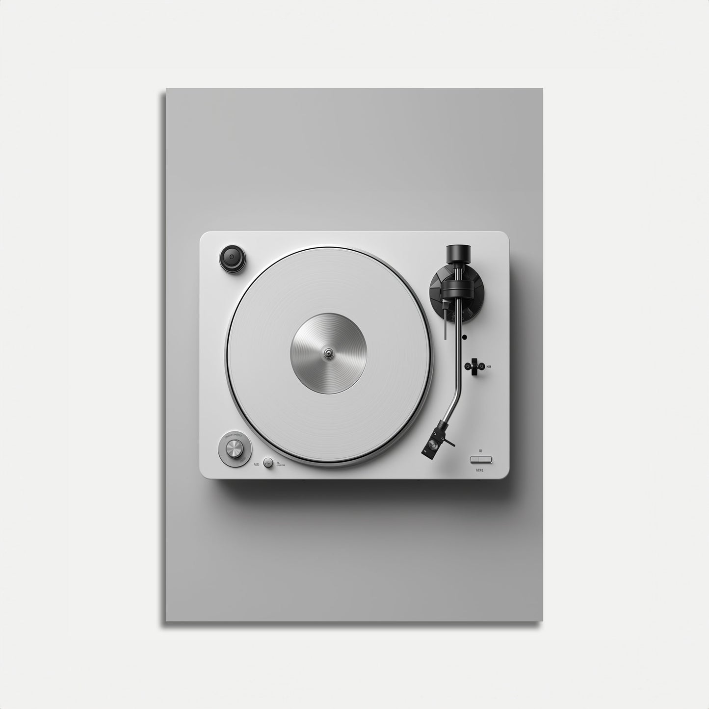 Modern Vintage Turntable Poster