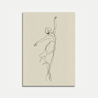 Elegante Flusso di Danza Poster