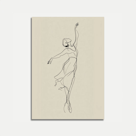 Póster de flujo de baile elegante