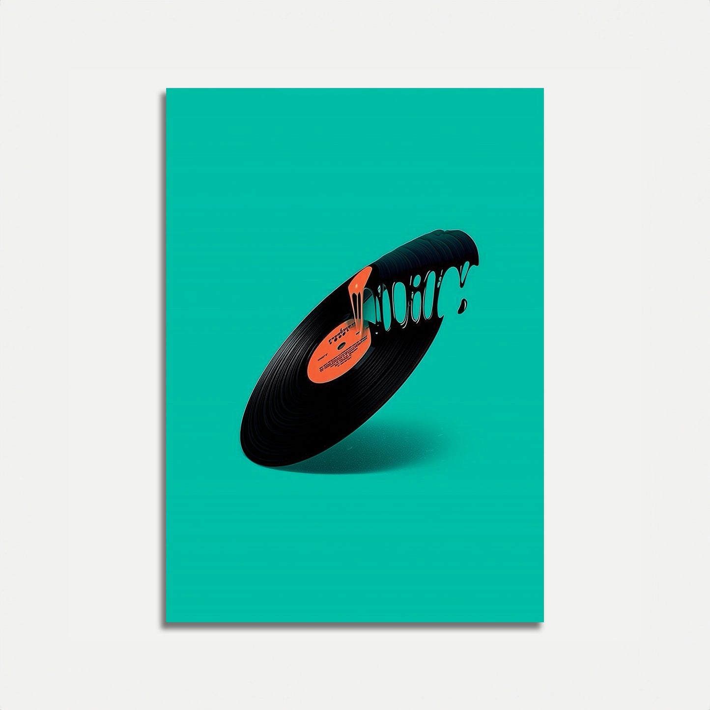 Melting Vinyl Music Poster