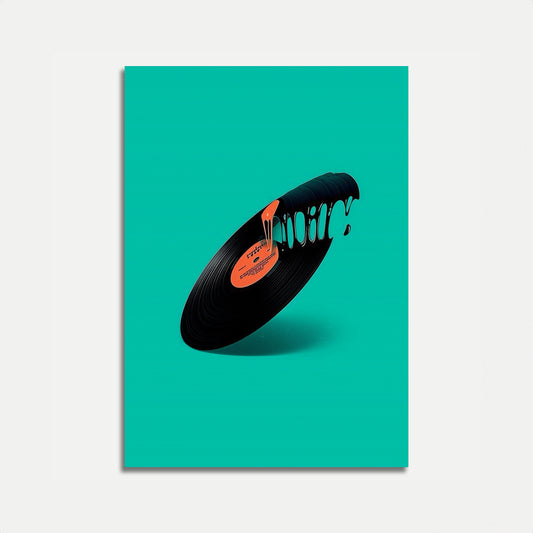 Melting Vinyl Music Poster