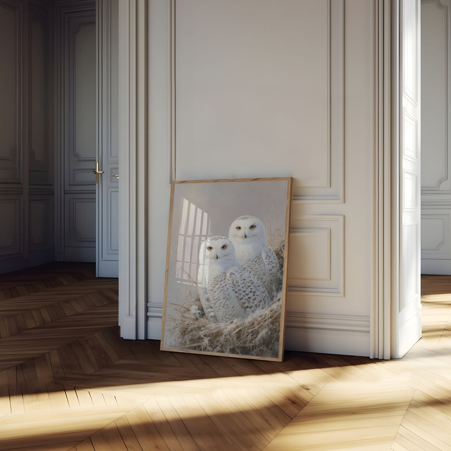 Snöuggleparet Vinteraffisch