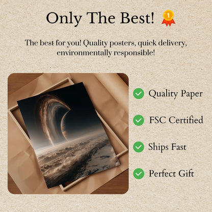 Cosmic Planetary Majesty Poster