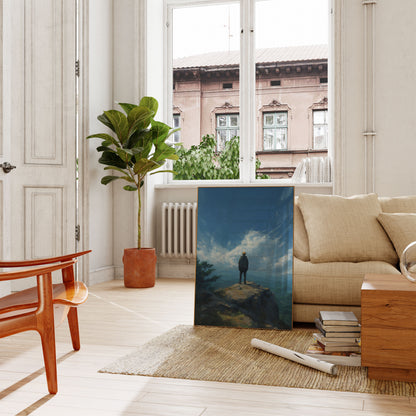 Solitude and Serenity Mountain Poster