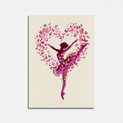 Schmetterlings-Tänzer im Flug Poster