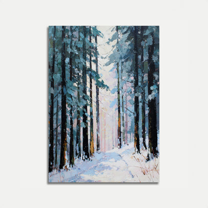 Póster del Sendero del Bosque de Invierno