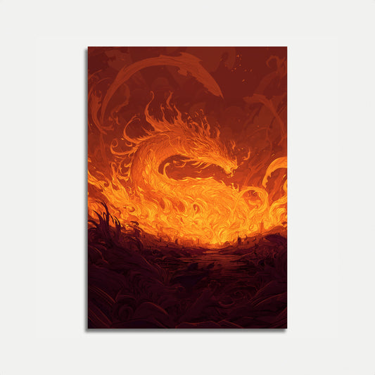 Inferno Dragon Apocalypse Poster