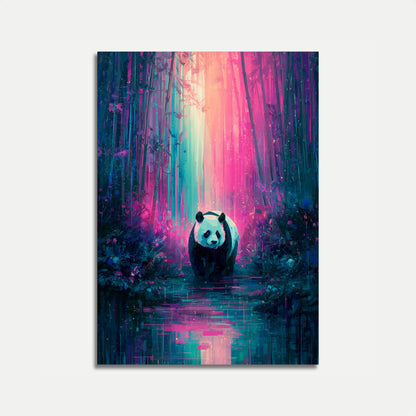 Enchanted Panda Forest Poster