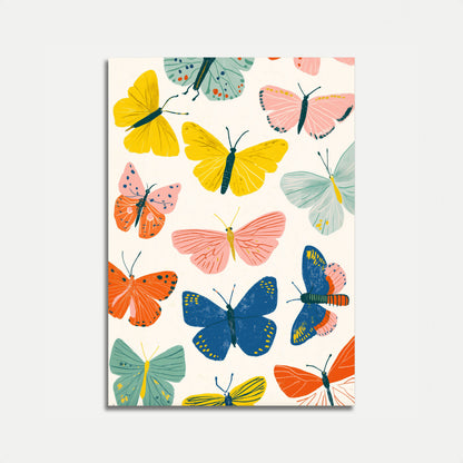 Dancing Butterfly Garden Poster