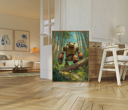 Beer Robot in Bos Poster