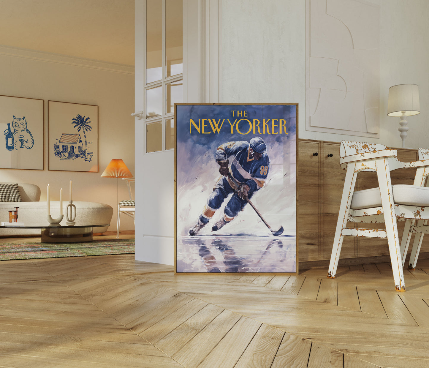 Hockey Legend 99 New Yorker Poster