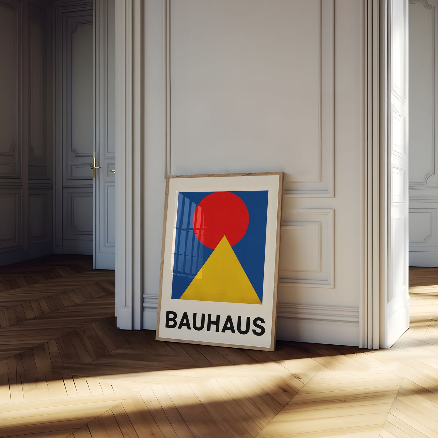 Plakát Bauhaus geometrické kompozice